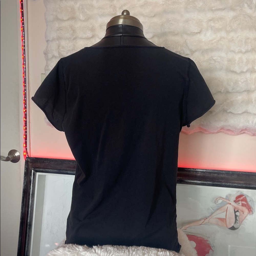 Zaldig & Voltaire Black Skull Embellished Women's Top - Picture 5 of 11
